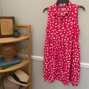 Umgee Hot Pink Dalmation Dress